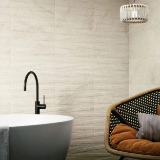 Dekor Veggflis <strong>Siruela</strong>  Beige Matt 25x40 cm
